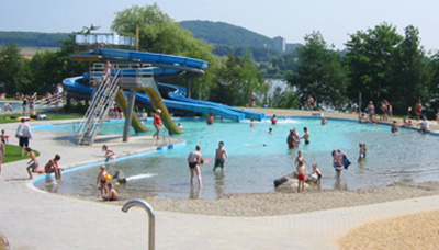 Naturbad mit Sandstrand in Wetter Ruhr